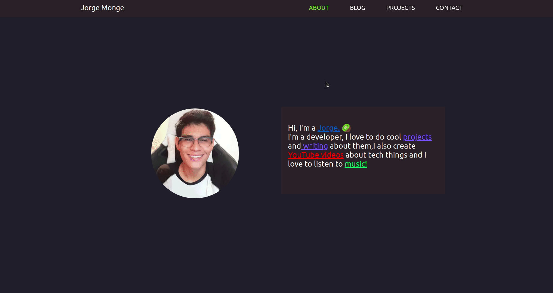 gif of this website